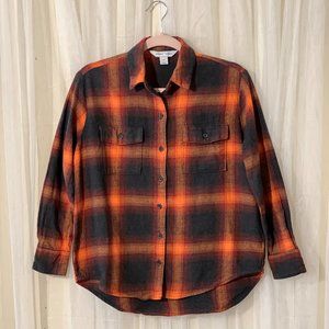 Old Navy plaid flannel Boyfriend Tunic Evermore Taylor Swift
